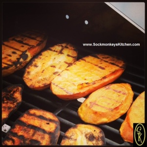 6. Slicing sweet potatoes lengthwise gives you a much easier veggie to cook on the grill
